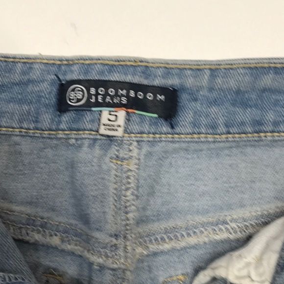 High-waist Denim Shorts Embellished Sides - Picture 7 of 11